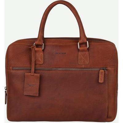 Burkely Fundamentals Antique Avery Laptopbag 13,3'' - Laptoptas - Volwassenen - Cognac