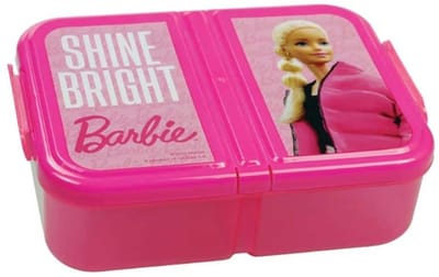 Barbie lunchbox - Broodtrommel voor meisjes - Shine Bright - Lunchtrommel voor kinderen - BPA-vrij - 18 x 14 x 6 cm - Roze