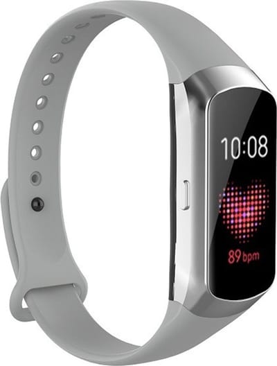 By Qubix - Compatible Samsung bandje - Siliconen bandje - Grijs - Geschikt voor Samsung Galaxy Fit