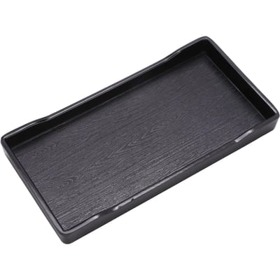 Plastique Antidérapant Montée Animal de Compagnie Tortue Caméléon Lézard Carré Boire Nourriture Mangeoire Plat(Noir) noir