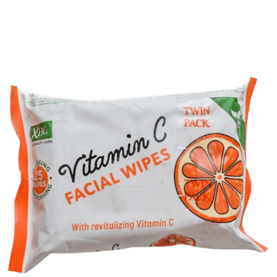 XBC Vitamin C Gezichtsreinigingsdoekjes Twin Pack - 2 Verpakkingen