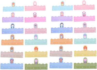 Leesstrippen Set - Leeshulpmiddelen Kinderen - Leesbevordering School - Dierenmotief Ontwerp - 24 Stuks - Diverse Kleuren
