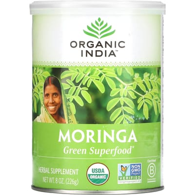 Organic India, Superaliment Vert Moringa, 8 oz (226g)