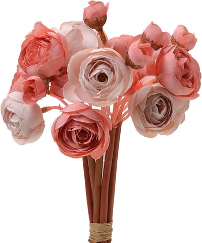 Clayre & Eef Kunstbloem 27 cm Rood Zwart Kunststof