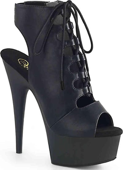 Pleaser - DELIGHT60020 Plateau Laarzen - US 5 - 35 Shoes - Zwart