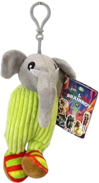 Italian Brainrot pluche bagclip, sleutelhanger, 13cm, Lirili Larila