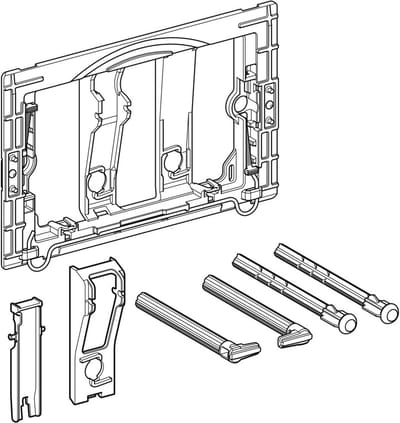 Bedieningsframe Set voor Inbouwreservoir (Samba, Twist, Bolero) - Universele Sanitair Onderdelen