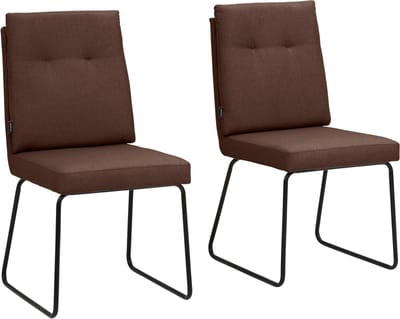 Irene-Eetkamerstoel - Set van 2 - Cappuccino PU
