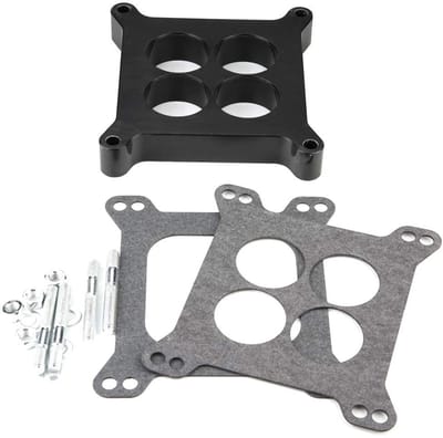 Dailygoods - Carburateur Spacer - 1 inch - Gepoort Fenol Aluminium - Carburateur Pakking Adapter - Breed compatibel - Geschikt voor 4bbl BB
