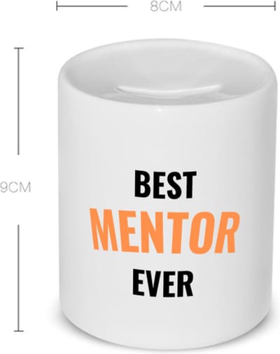 Akyol - best mentor ever Spaarpot - Leraar - de beste mentor - leerkracht - verjaardagscadeau - verjaardag - cadeau - kado - geschenk - gift - leerlingen - 350 ML inhoud