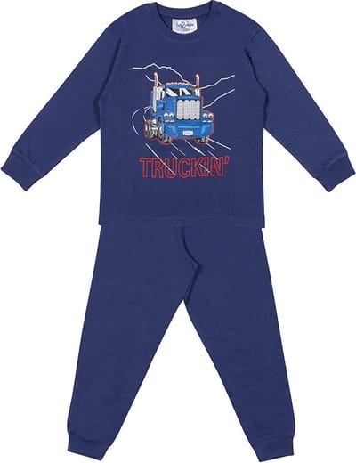 Fun2Wear - Truckin | Navy meisjes jongens - Katoen - Maat 122/128