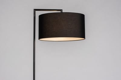 Lumidora Vloerlamp 31081 - BRED - E27 - Zwart - Metaal