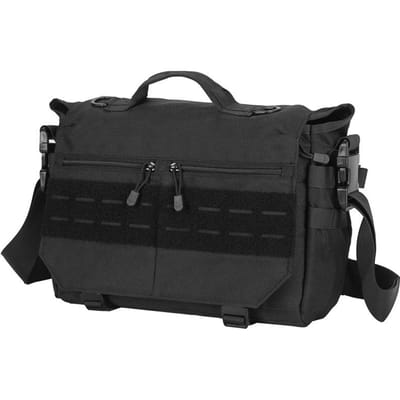 15,6 inch Laptoptas Tactische Messenger Bags Computer Rugzak Riem Schouder Kamperen Buiten Sport Reizen Heuptas Crossbody Tas black