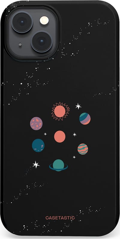 Casetastic Hoesje Geschikt voor Apple iPhone 14 Plus Magsafe - Stijlvolle Beschermende Duo-layer Case - Universum familie
