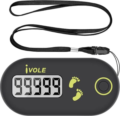 Mini Stappenteller met Sleutelhanger - Draagbare Real-time Stappenteller voor Sport en Wandelen