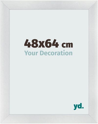 Your Decoration - Fotolijst 48x64 cm - MDF - Zilver Mat - Pisa