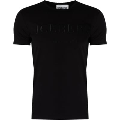 Iceberg T-Shirt C-Neck Mannen zwart
