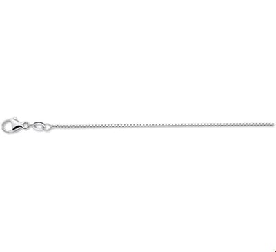 Zilver Gerhodineerde Collier venetiaans 0 1306135 42 cm
