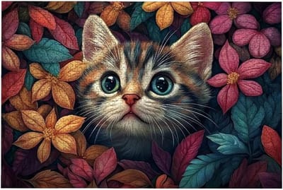 Legpuzzel Kat - Houten Puzzel - Ontspanning en Decoratie - 3000 Stukjes - 122x81cm - Meerkleurig
