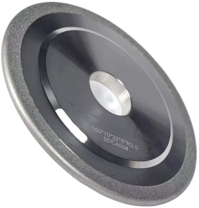 Slijpschijf Halfrond - Metaalbewerking Schijf - Precisie slijpen - Diamant Coating - 20 mm As - Zilverkleurig