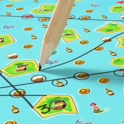 Haba piratenspel Pencil Pirates - avontuurlijk tekenspel voor kinderen.