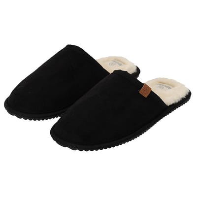 Apollo - Pantoffels dames - Zwart - Maat 39/40 - Zachte binnenvacht - Sloffen dames - Pantoffels dames 39 - Pantoffels dames maat 40