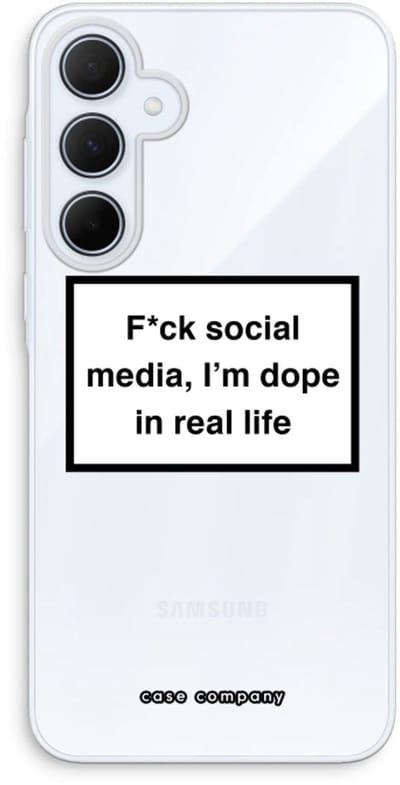 Case Company® - Hoesje geschikt voor Samsung Galaxy A35 hoesje - I'm dope - Soft Cover Telefoonhoesje - Bescherming aan alle Kanten en Schermrand