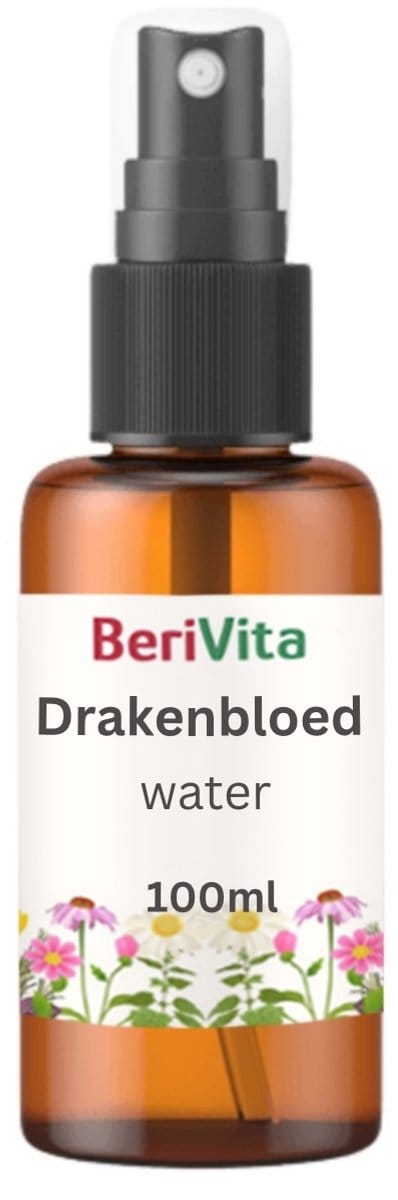 Drakenbloedwater 100ml Sprayfles Glas - Puur - Hydrosol, Hydrolaat van Drakenbloed hars, Dragonblood Resin - Gezicht en Body Mist - Natuurlijke Toner