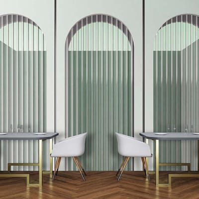 Fotobehang escaperoom3 DD122236 Livingwalls Walls by Patel 3 Groen Grijs Vlies 270 x 500 cm (5 delen) Goedkoop fotobehang