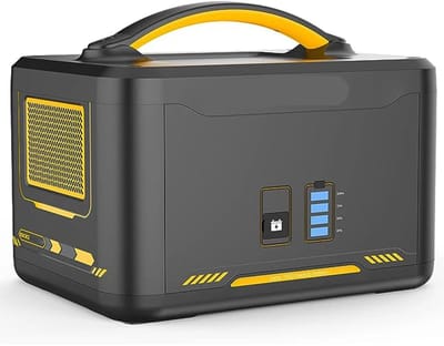 Powerstation - Stroomgenerator - Mini-Generator - Draagbare - met extra batterij - 1548 Wh - LiFePO4 - 3500 mAh - -20°C to 55°C - voor Thuis - Tenten - Buiten - Kamperen - 36 x 27 x 28 cm - Zwart/Geel