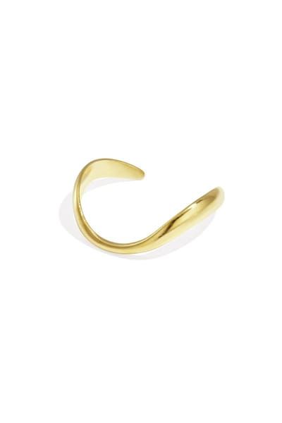 Goudlief Organisch gevormde bangle - High end - Roestvrij staal - Verkleurt niet - Goudlief.nl