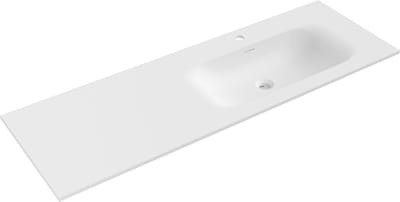 Mexen Vela ingebouwde wastafel rechts 141 x 46,5 cm, wit mat - 25231401P