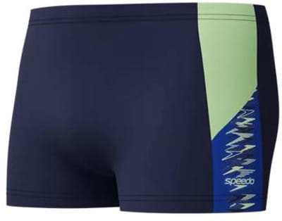 Speedo Dive Aquashort Heren - Vormvaste Zwembroek Heren - Zwemshort Heren met Stretch - Zwemboxer Heren met Trekkoord - Marine/Blauw - S
