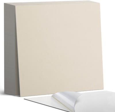 Coloray Plaktegels - Beige Zelfklevende Tegels - 20 cm x 20 cm - Beige Plaktegels - 20 stuks - Vierkant PVC Tegels - Plaktegels Badkamer - Plaktegels Vloer - Vinyl Tegels - Wandtegel Zelfklevend