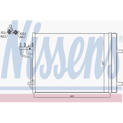 Condensator, airconditioning NISSENS 940398