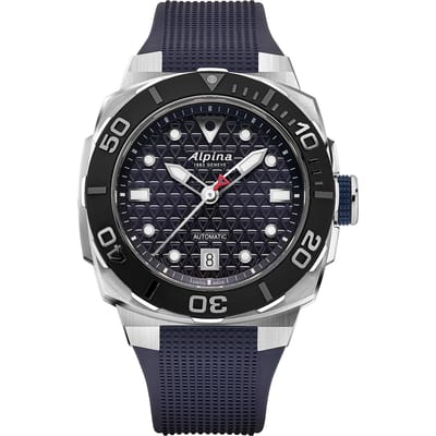 Alpina Seastrong Diver Extreme AL-525N3VE6 Horloge - Rubber - Blauw - Ø 40 mm