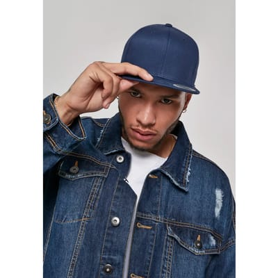 Flexfit - Organic Cotton Snapback navy one size Snapback Pet - Blauw