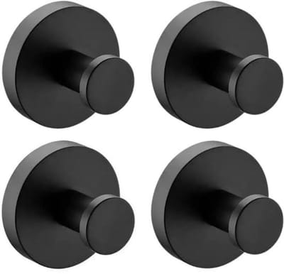 Dailygoods- Handdoekhaakjes Zelfklevend - Handdoekhouder met Zuignappen - 4 Stuks - Sterk Draagvermogen tot 6,8 kg - Verwijderbaar en Herbruikbaar - Innovatief Bevestigingssysteem - Haakjes