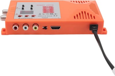 Multimedia AV naar RF-modulator met kanaalschakelaar en EU-stekker