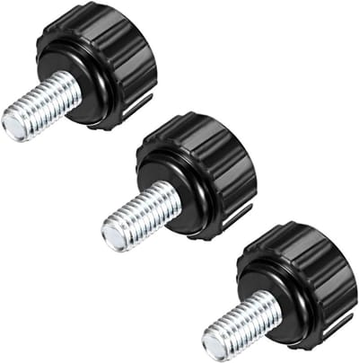 Knurled Clamping Knoppen M5 x 10mm Draad 16mm Hoofd Thermohars Kunststof Duw