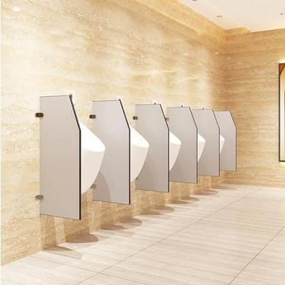 Urinoir Scheidingswand - Urinoir Afscheiding - Privacy Creëren - Waterdicht en Vuurvast - 40x90cm - Grijs