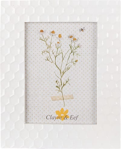Clayre & Eef Fotolijst 13x18 cm Wit Polyresin