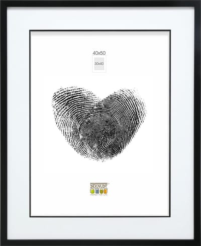 Deknudt Frames fotolijst S43AK2 P1 - zwart - passe-partout - 30x40 cm