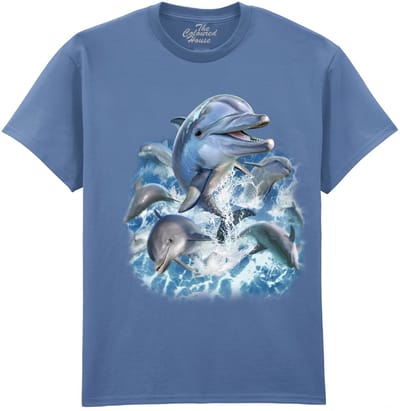 Dolfijnen Dolphin Jump The Coloured House T-shirt M