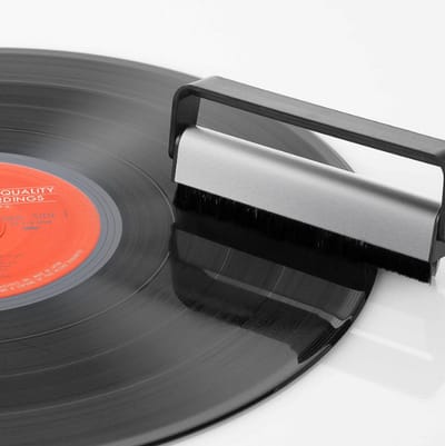 Draagbare antistatische platenborstel van koolstofvezel/ Antistatische borstel Fonograaf reinigingsborstel Stofverwijderaar voor CD/LP Vinyl Fonograaf Draaitafel Speler Records Reinigings/Reinigingsborstel voor vinylplaten /Accessoires voor LP-vinyl