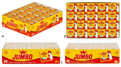Jumbo kippenkopenenboeiblokjes 96 x 10 g - Hoogwaardigebouillonblokjes. omgerechten op schoom brengen te | Intense scoom. Geen kunstmatige kleurstoffen. Met Kajal Sticker