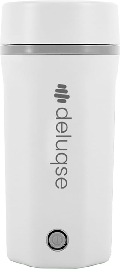 Deluqse® Draagbare Waterkoker 500ml - Waterkoker Met Temperatuurregeling - Portable Waterkoker - Mini Waterkoker - Reis Waterkoker - Camping Waterkoker - Kleine Waterkoker Babyvoeding - Instant Heetwaterdispenser - Wit