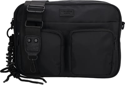 Charm London Seoul Crossbodytas - Schoudertas - Lichtgewicht - Dames Tas - Verstelbare Schouderband - Ritsvakken - Zwart