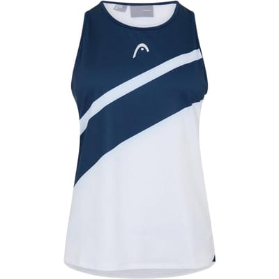 Head Tennistanktop met ronde hals voor dames (Wit, Marine)