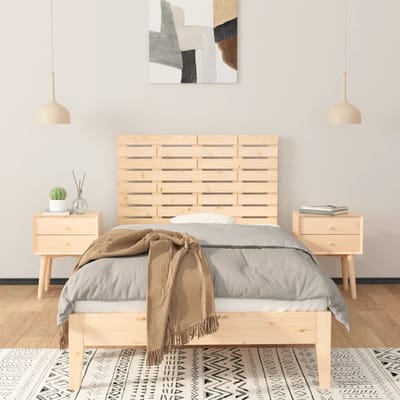 vidaXL - Hoofdbord - wandmontage - 96x3x63 - cm - massief - grenenhout